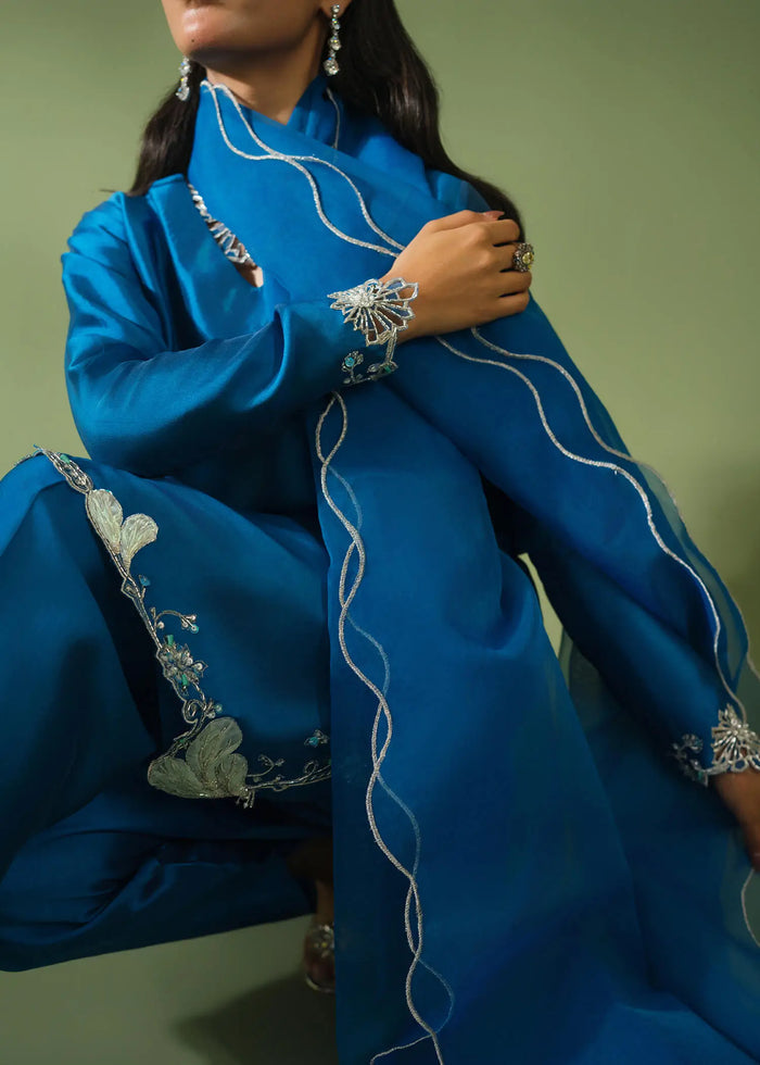 Jeem | Celestial Luxe Formals | RAYA BLUE - by Libasekhas UK - Registered Vendor of : Jeem - 100% Original Designer Dress