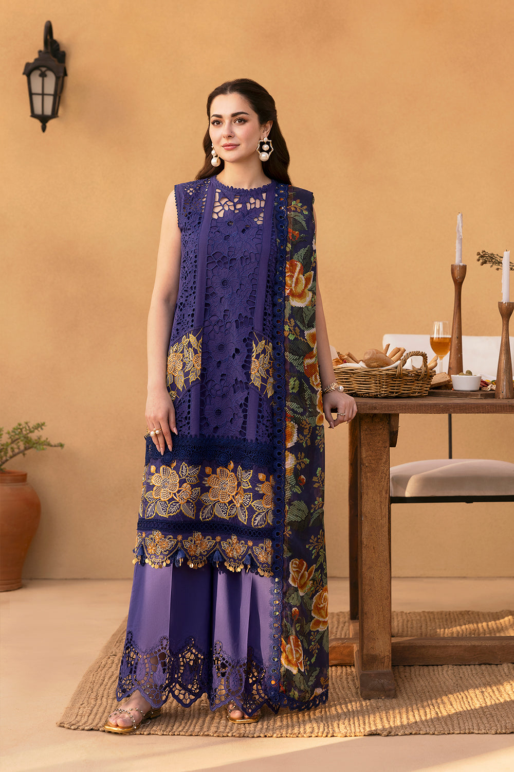 Saira Rizwan | Luxury Lawn 25 | AIMEE-SRL25-01 - by - Libasekhas UK - Registered Vendor of : Saira Rizwan - 100% Original Designer Dresss