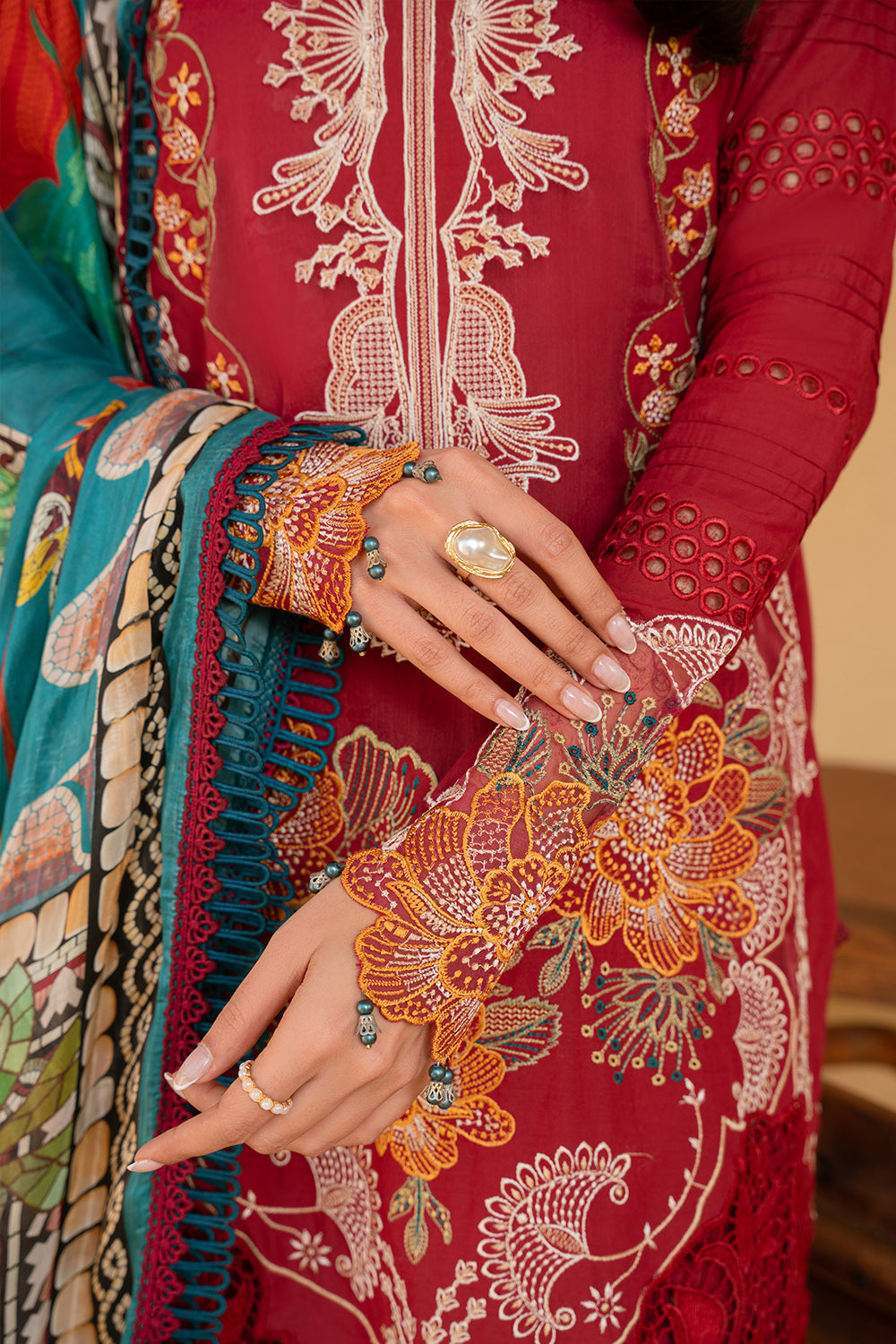 Saira Rizwan | Luxury Lawn 25 | MANON-SRL25-02 - by - Libasekhas UK - Registered Vendor of : Saira Rizwan - 100% Original Designer Dresss
