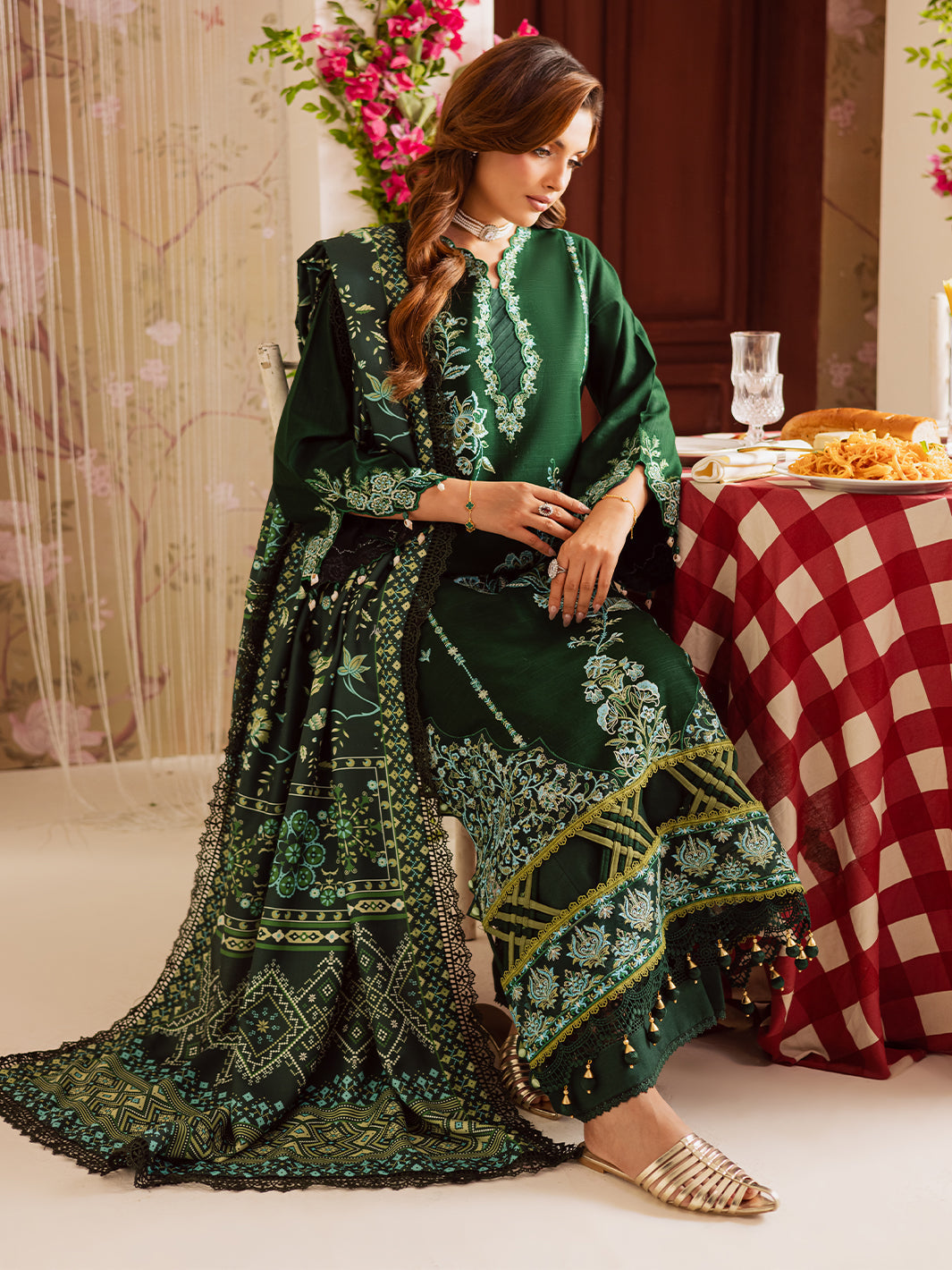Mahnur | Nova Khaddar 25 | NK - 03 - by Libasekhas UK - Registered Vendor of : Mahnur - 100% Original Designer Dress