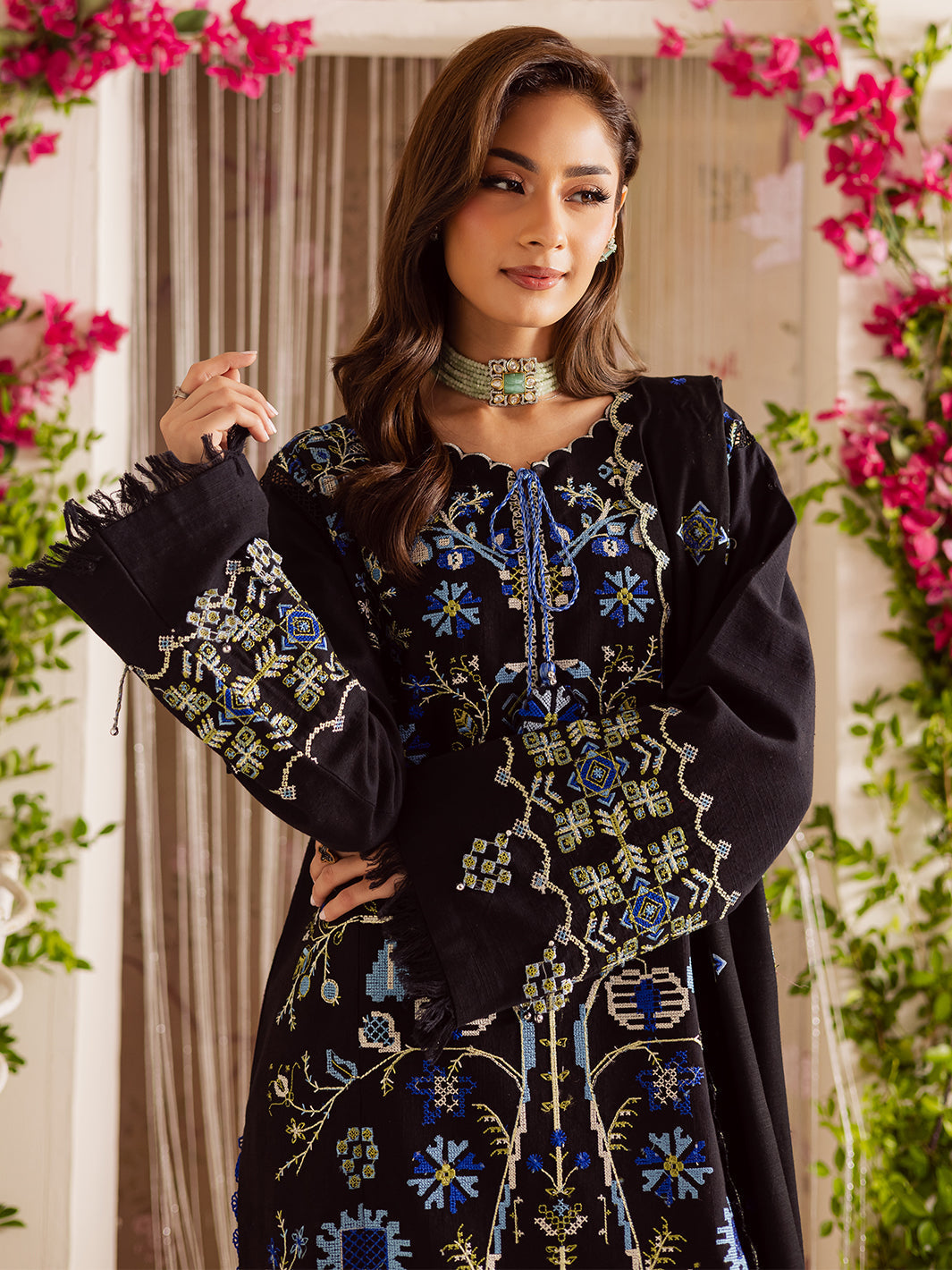 Mahnur | Nova Khaddar 25 | NK - 04 - by Libasekhas UK - Registered Vendor of : Mahnur - 100% Original Designer Dress