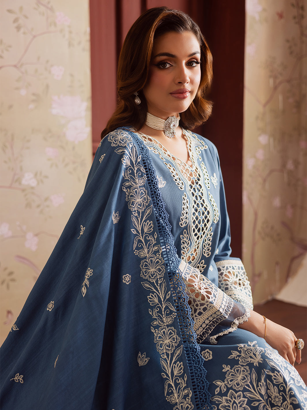 Mahnur | Nova Khaddar 25 | NK - 07 - by Libasekhas UK - Registered Vendor of : Mahnur - 100% Original Designer Dress
