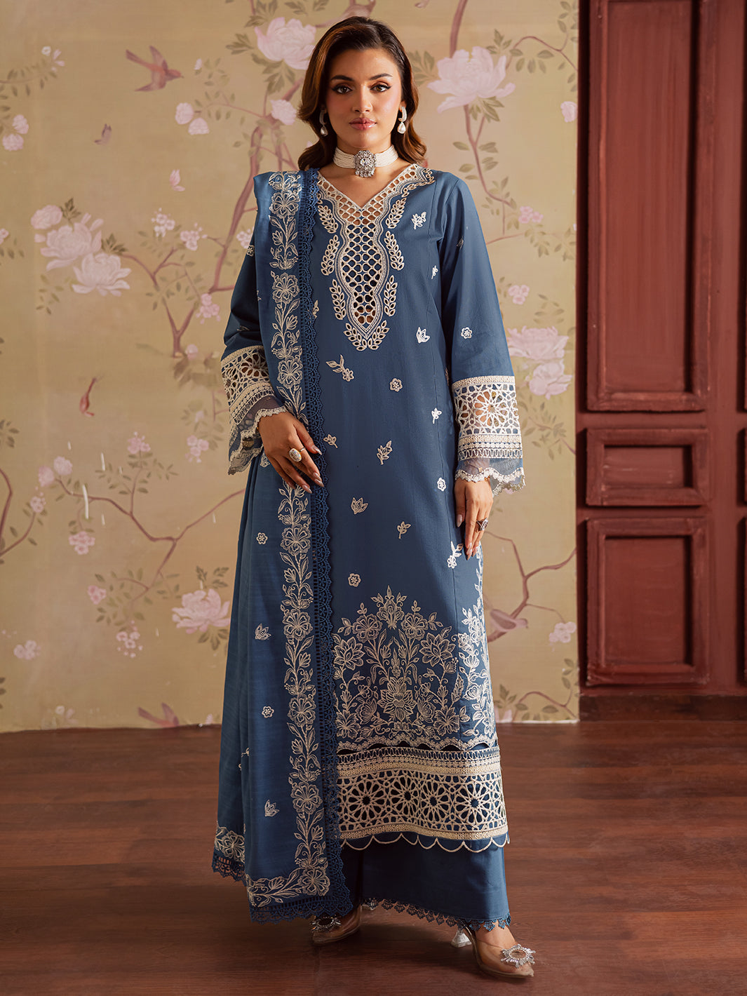 Mahnur | Nova Khaddar 25 | NK - 07 - by Libasekhas UK - Registered Vendor of : Mahnur - 100% Original Designer Dress