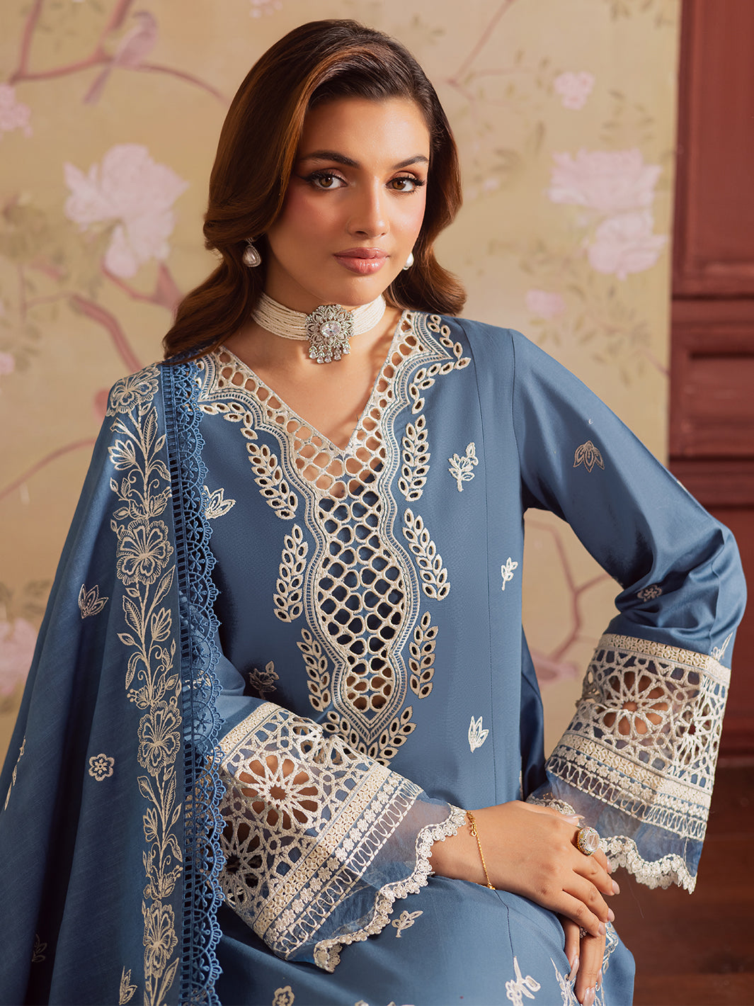 Mahnur | Nova Khaddar 25 | NK - 07 - by Libasekhas UK - Registered Vendor of : Mahnur - 100% Original Designer Dress