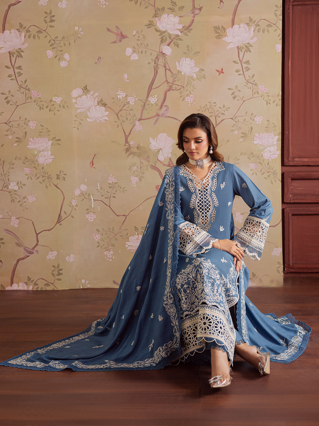 Mahnur | Nova Khaddar 25 | NK - 07 - by Libasekhas UK - Registered Vendor of : Mahnur - 100% Original Designer Dress