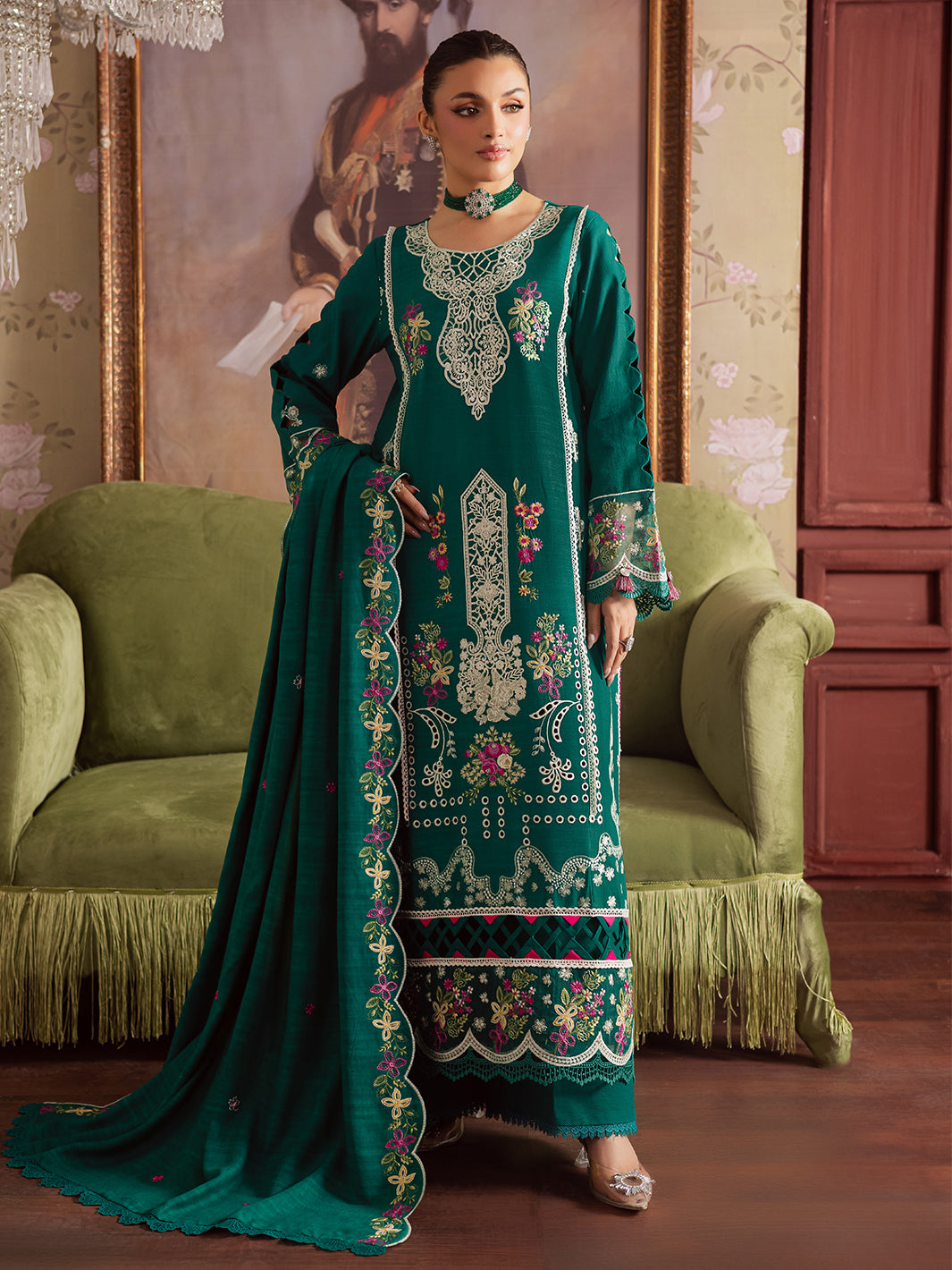 Mahnur | Nova Khaddar 25 | NK - 09 - by Libasekhas UK - Registered Vendor of : Mahnur - 100% Original Designer Dress