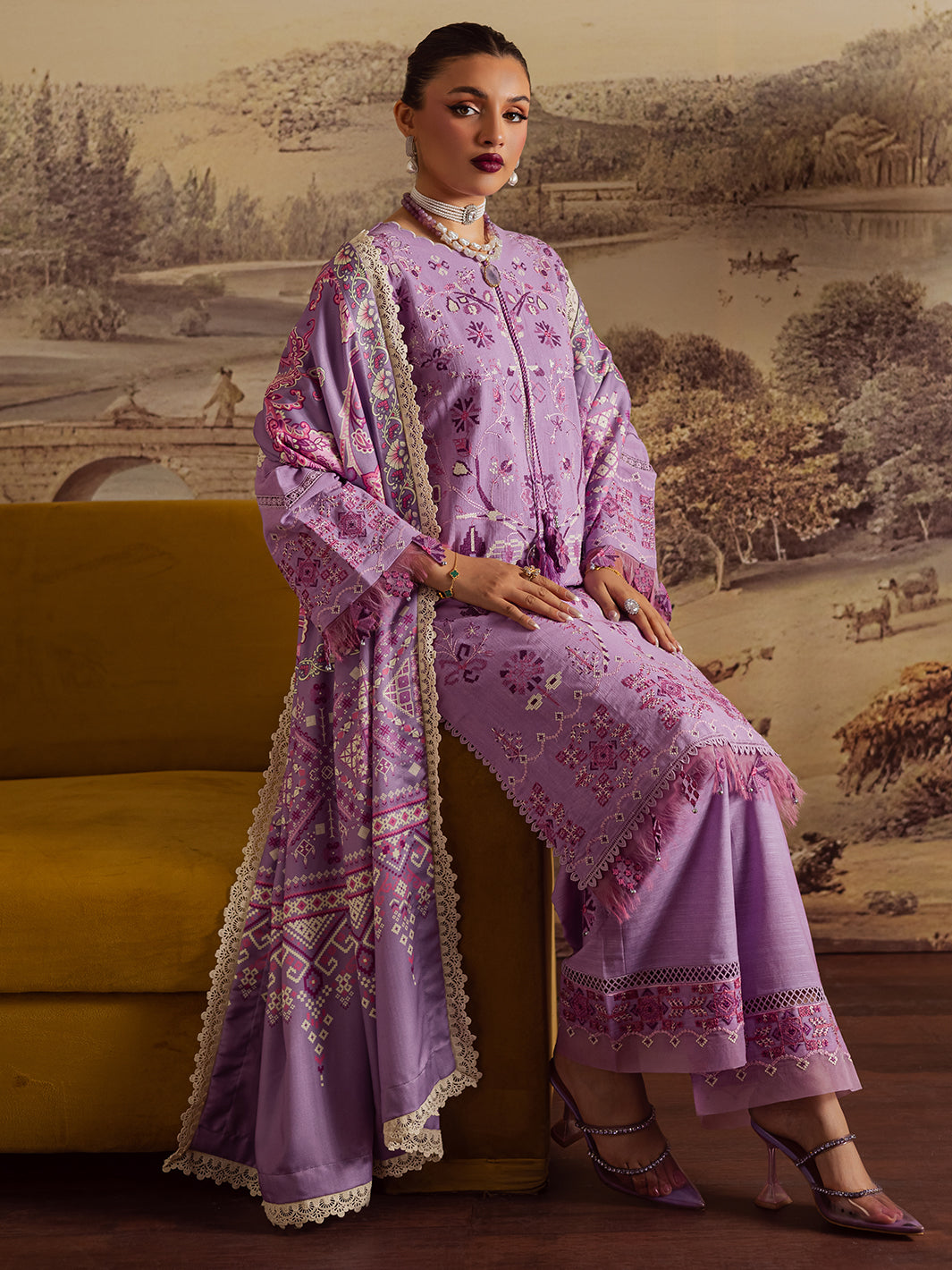 Mahnur | Nova Khaddar 25 | NK - 11 - by Libasekhas UK - Registered Vendor of : Mahnur - 100% Original Designer Dress