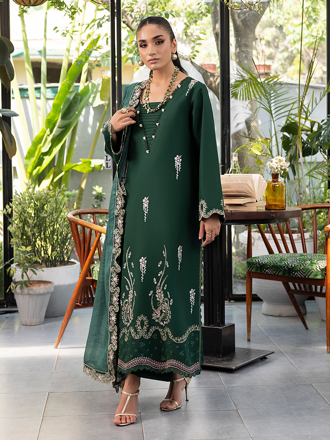 Izel | Meadow Muse Embroidered Lawn 25 | NOORE - by - Libasekhas UK - Registered Vendor of : Izel - 100% Original Designer Dresss