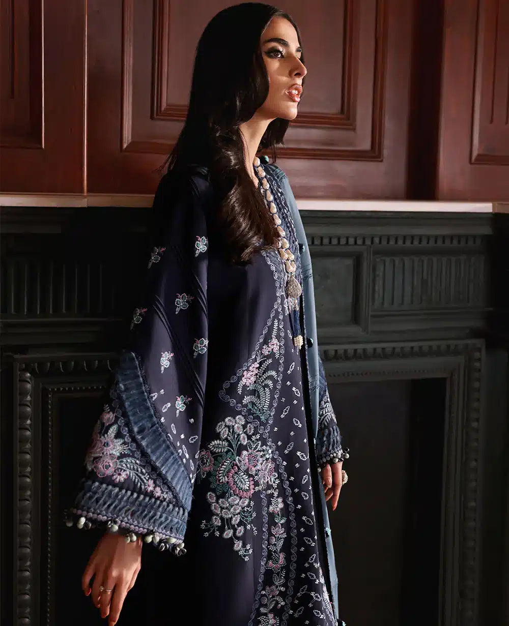 Republic Womenswear | Noemei Luxury Shawl 23 | NWU23-D5-B - by - Libasekhas UK - Registered Vendor of : Republic Womenswear - 100% Original Designer Dresss