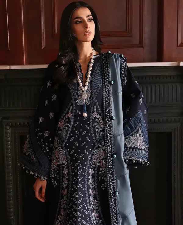 Republic Womenswear | Noemei Luxury Shawl 23 | NWU23-D5-B - by - Libasekhas UK - Registered Vendor of : Republic Womenswear - 100% Original Designer Dresss