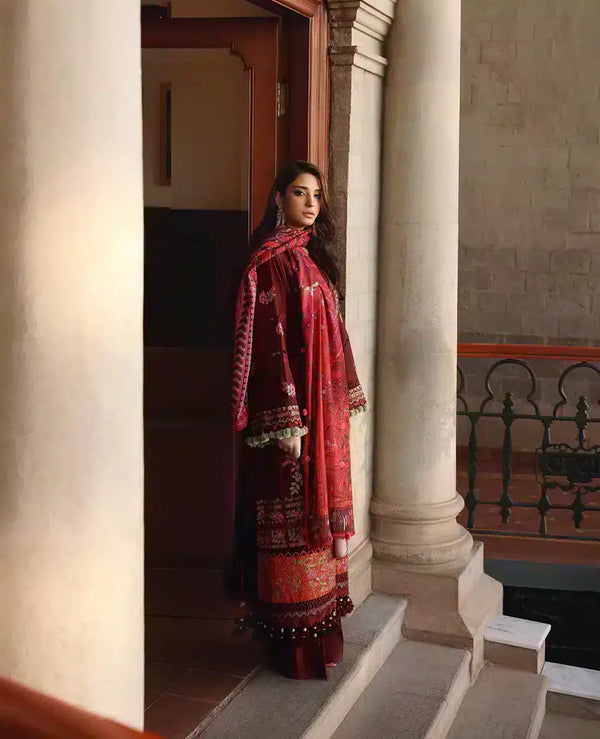 Republic Womenswear | Noemei Luxury Shawl 23 | NWU23-D7-B - by - Libasekhas UK - Registered Vendor of : Republic Womenswear - 100% Original Designer Dresss