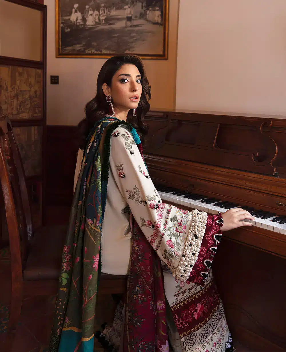 Republic Womenswear | Noemei Luxury Shawl 23 | NWU23-D8-B - by - Libasekhas UK - Registered Vendor of : Republic Womenswear - 100% Original Designer Dresss