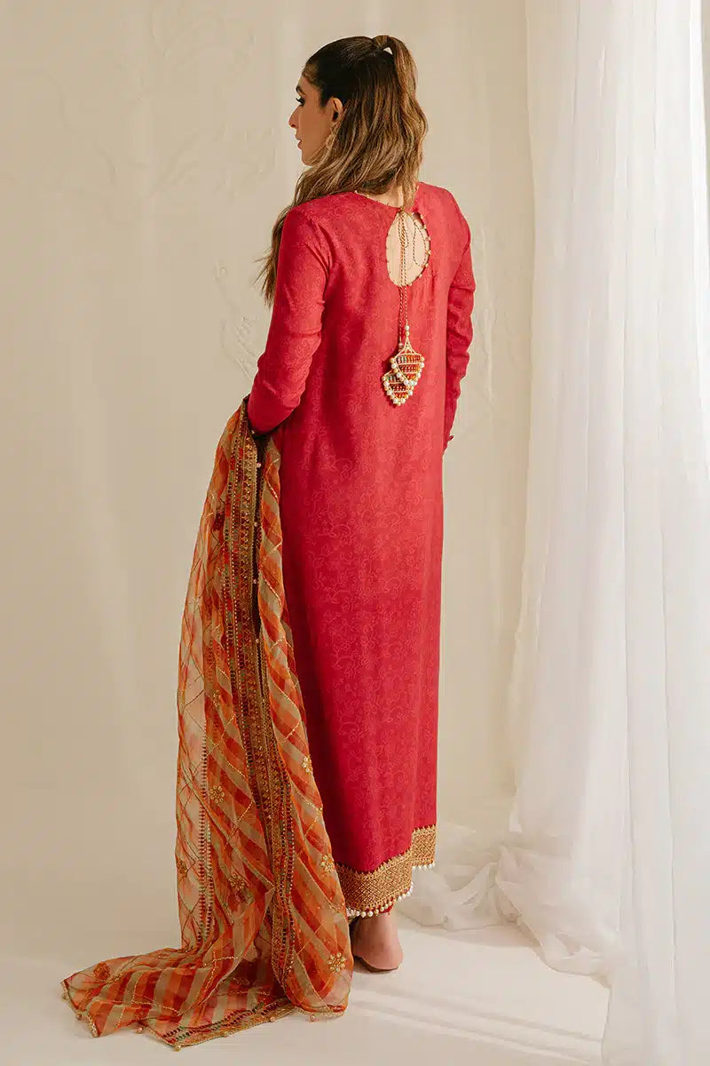 Cross Stitch | Wedding Festive 23 | POMPEIAN RED - by - Libasekhas UK - Registered Vendor of : Cross Stitch - 100% Original Designer Dresss
