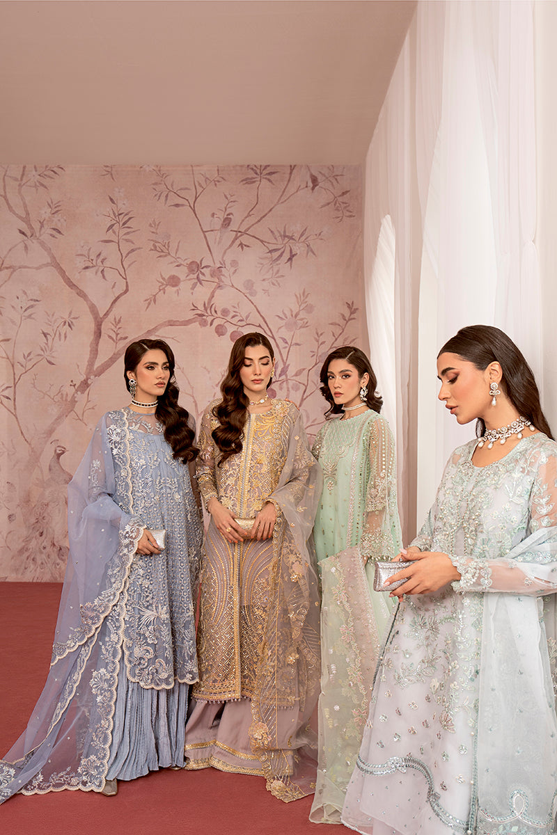 Cross Stitch | Wedding Collection 24 | MAH-JABEEN - by - Libasekhas UK - Registered Vendor of : Cross Stitch - 100% Original Designer Dresss
