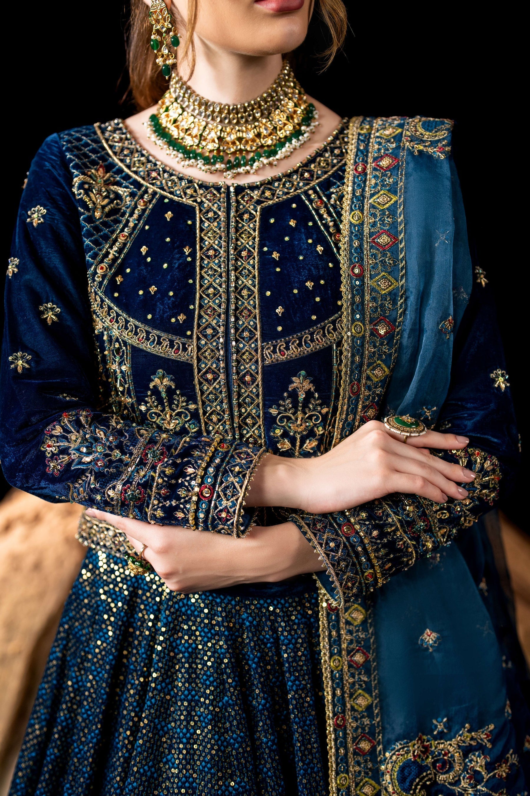 Naqshi | Makhmal 24 |  Rija - by - Libasekhas UK - Registered Vendor of : Naqshi - 100% Original Designer Dresss