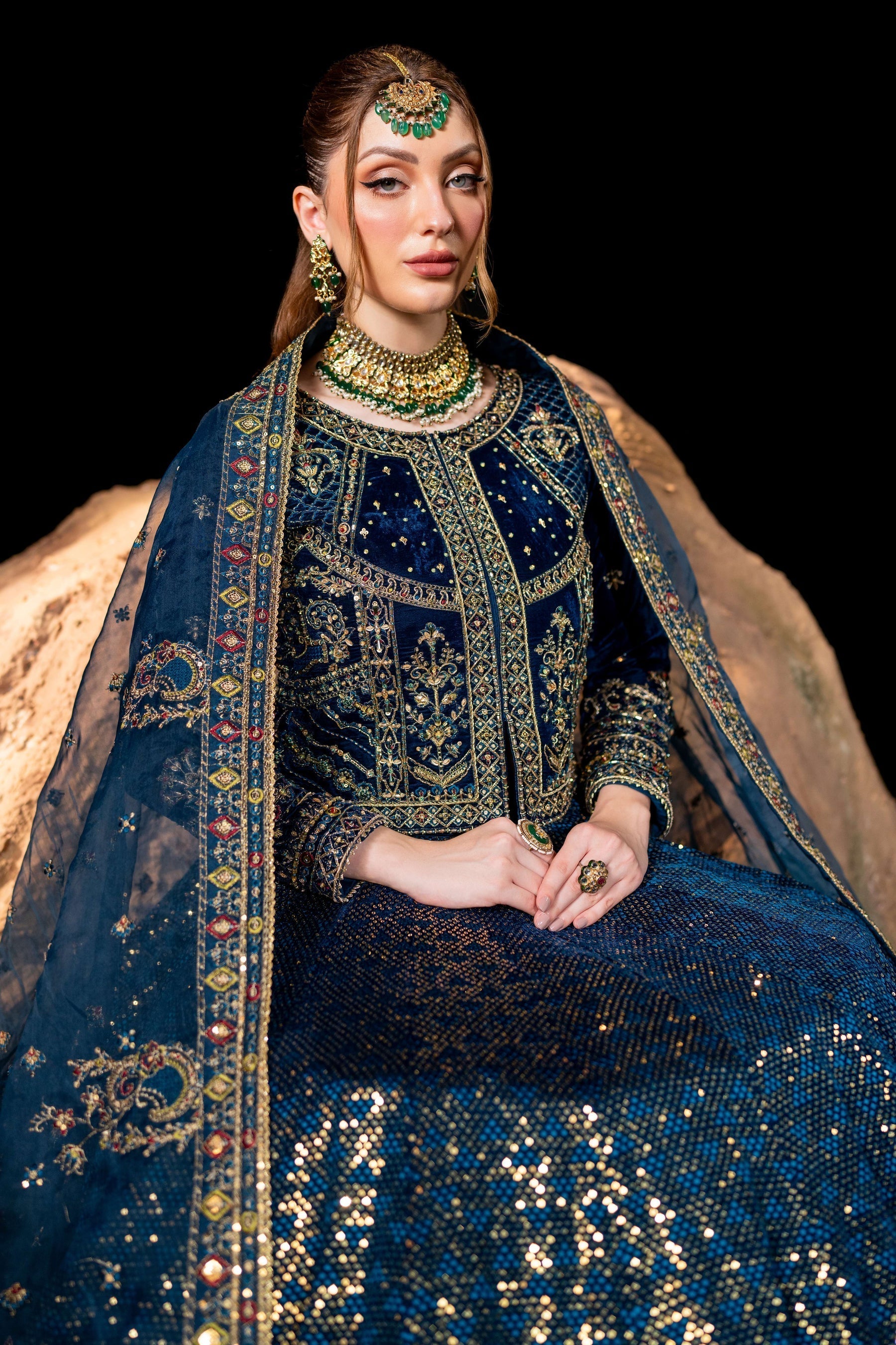 Naqshi | Makhmal 24 |  Rija - by - Libasekhas UK - Registered Vendor of : Naqshi - 100% Original Designer Dresss