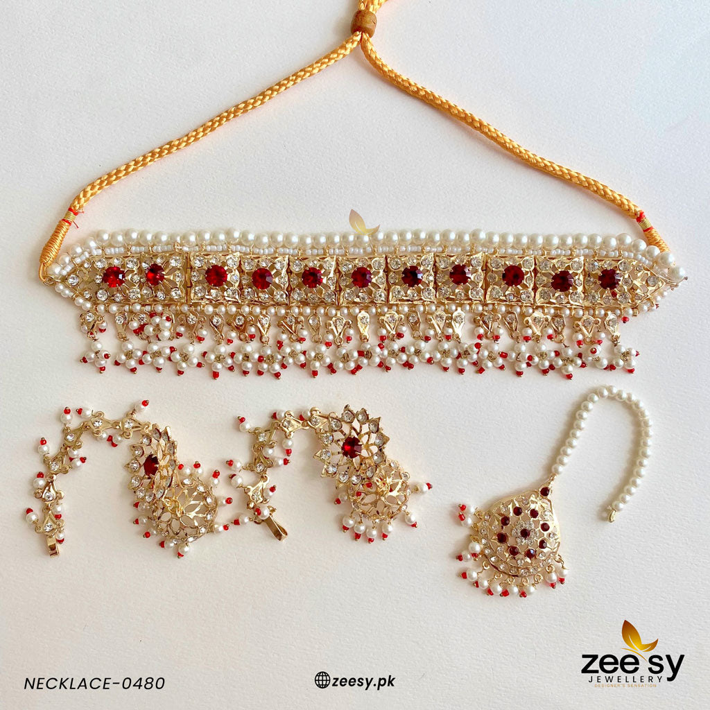 Necklace-0480 - by - Libasekhas UK - Registered Vendor of : Zeesy - 100% Original Designer Dresss