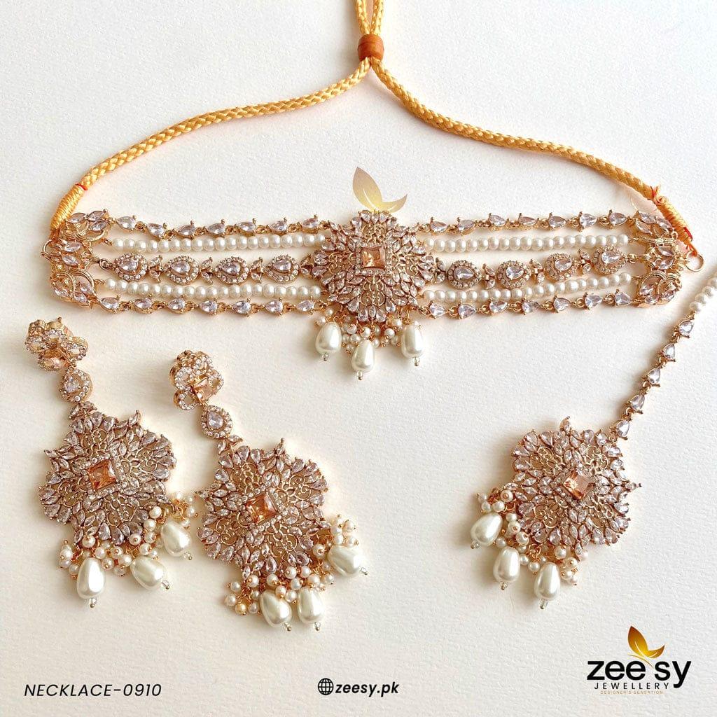 Necklace-0910 - by - Libasekhas UK - Registered Vendor of : Zeesy - 100% Original Designer Dresss