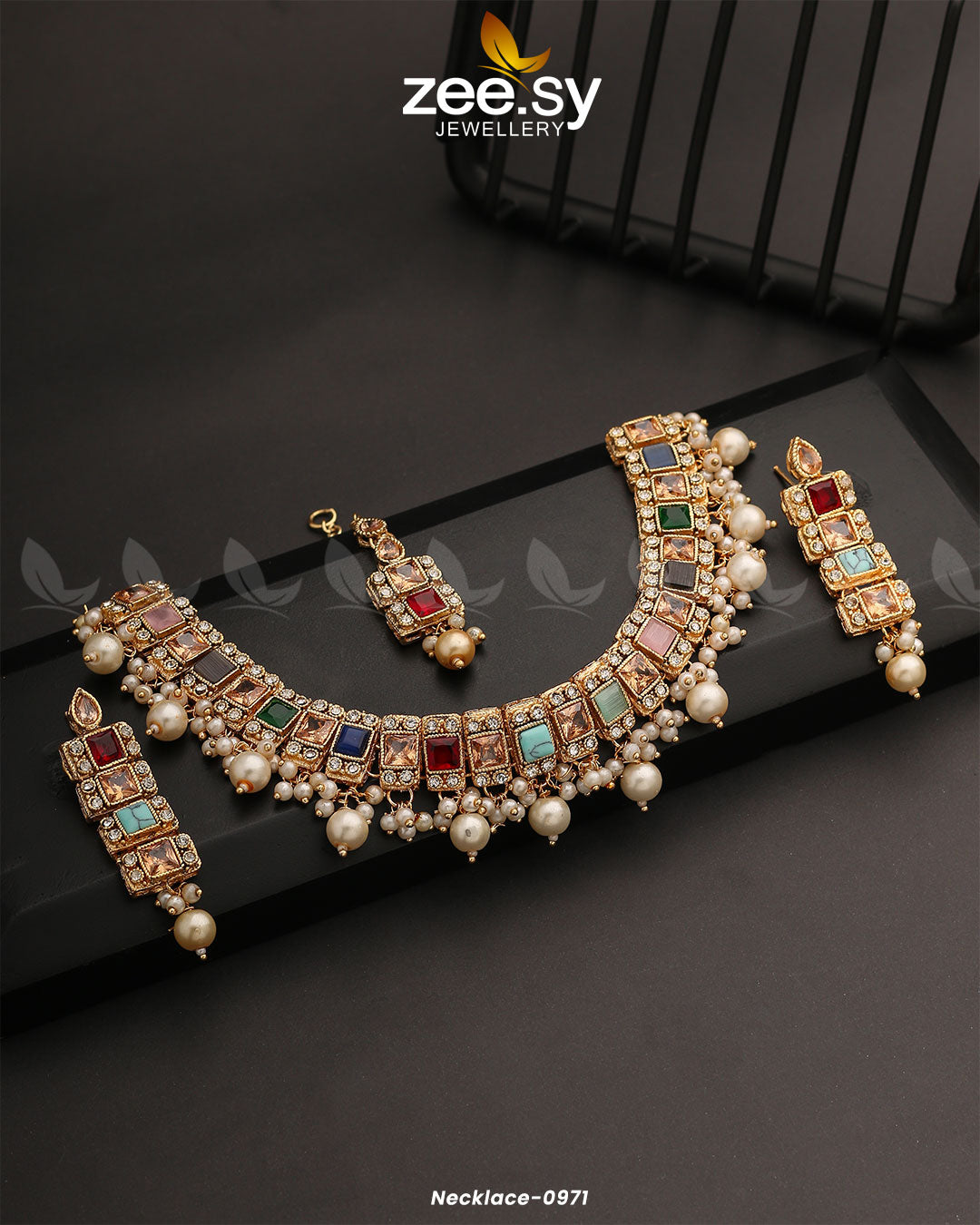 Necklace-0971 - by - Libasekhas UK - Registered Vendor of : Zeesy - 100% Original Designer Dresss