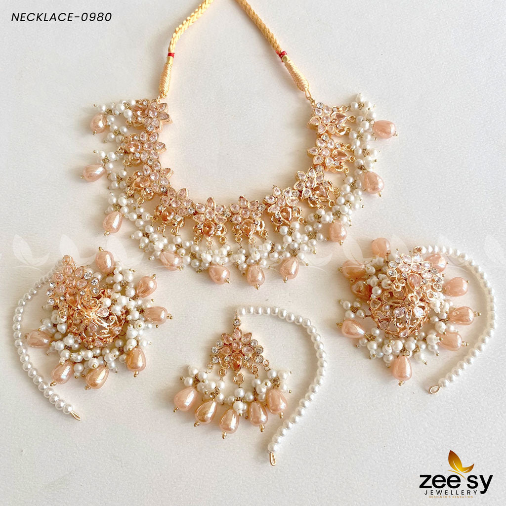 Necklace-0980 - by - Libasekhas UK - Registered Vendor of : Zeesy - 100% Original Designer Dresss