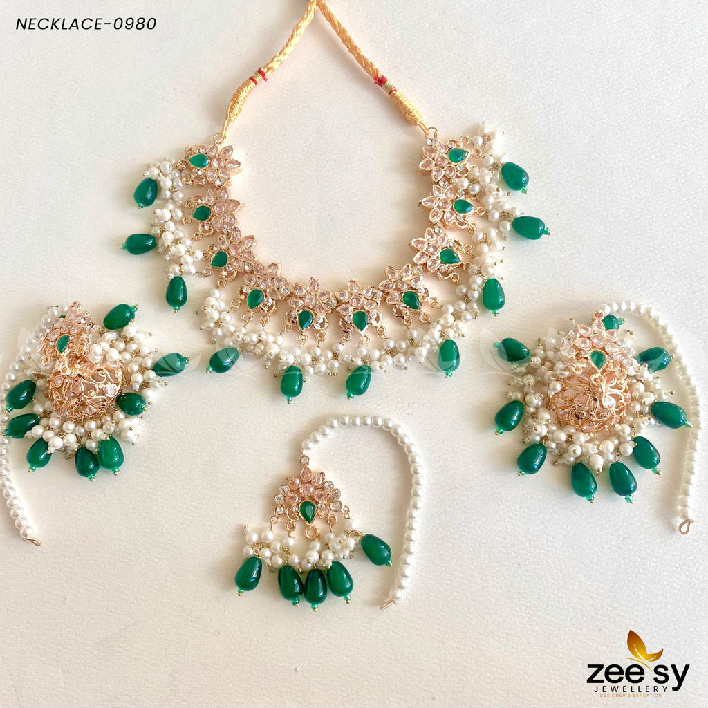 Necklace-0980 - by - Libasekhas UK - Registered Vendor of : Zeesy - 100% Original Designer Dresss