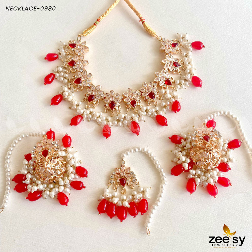 Necklace-0980 - by - Libasekhas UK - Registered Vendor of : Zeesy - 100% Original Designer Dresss