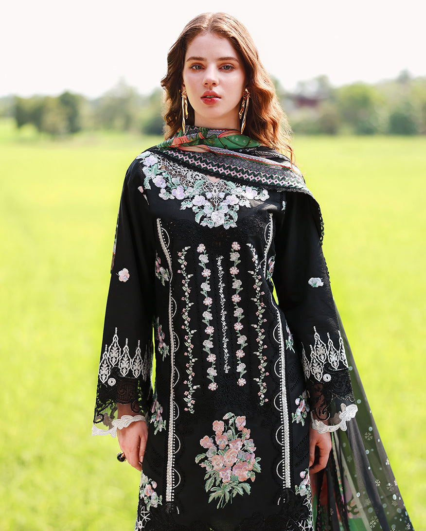 Mushq | The Secret Garden Lawn | Nightshade Bloom - by Libasekhas UK - Registered Vendor of : Mushq - 100% Original Designer Dress