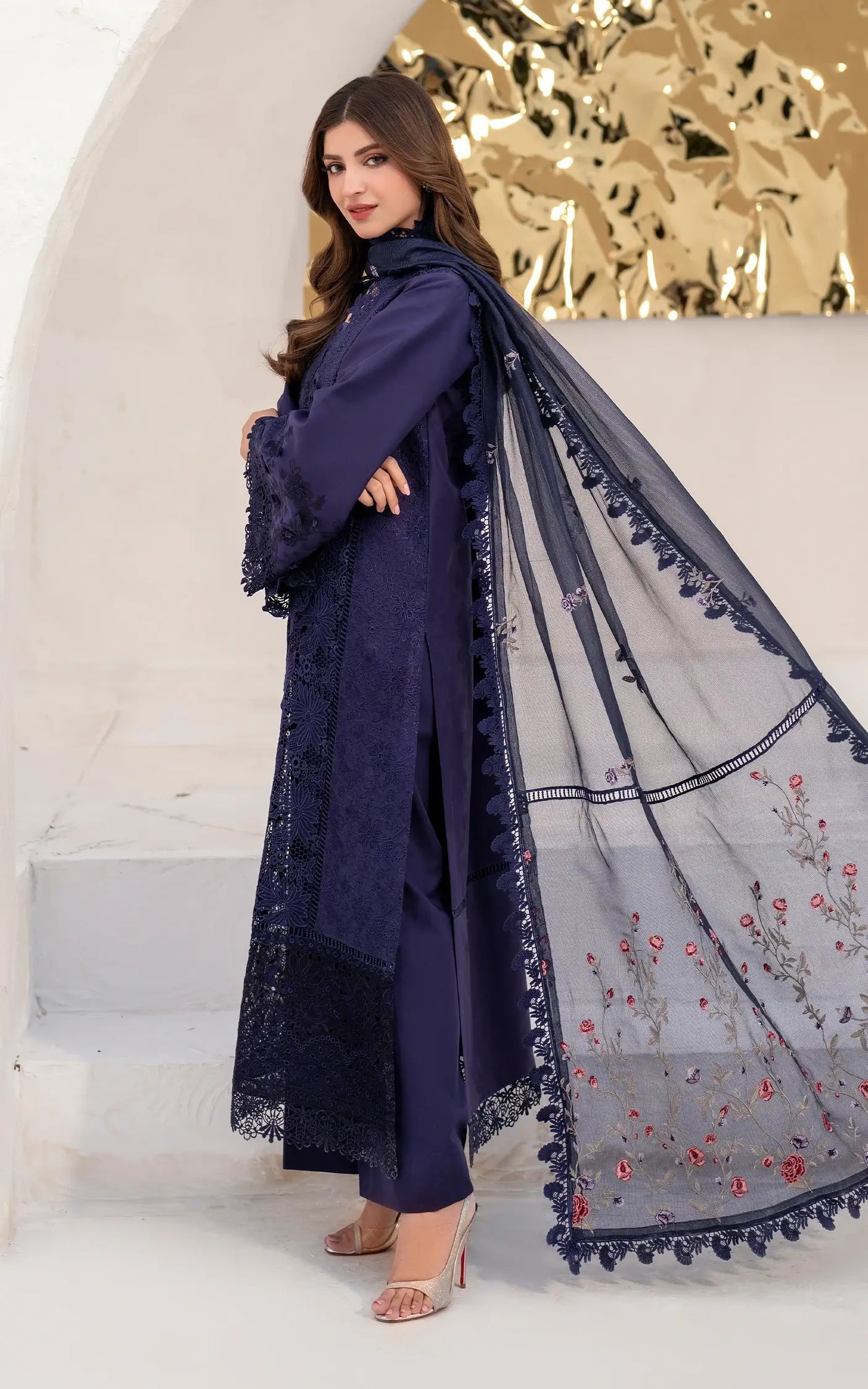 Asifa and Nabeel | Azalia Summer 25 | Nile (AZL25-08) - by - Libasekhas UK - Registered Vendor of : Asifa and Nabeel - 100% Original Designer Dresss