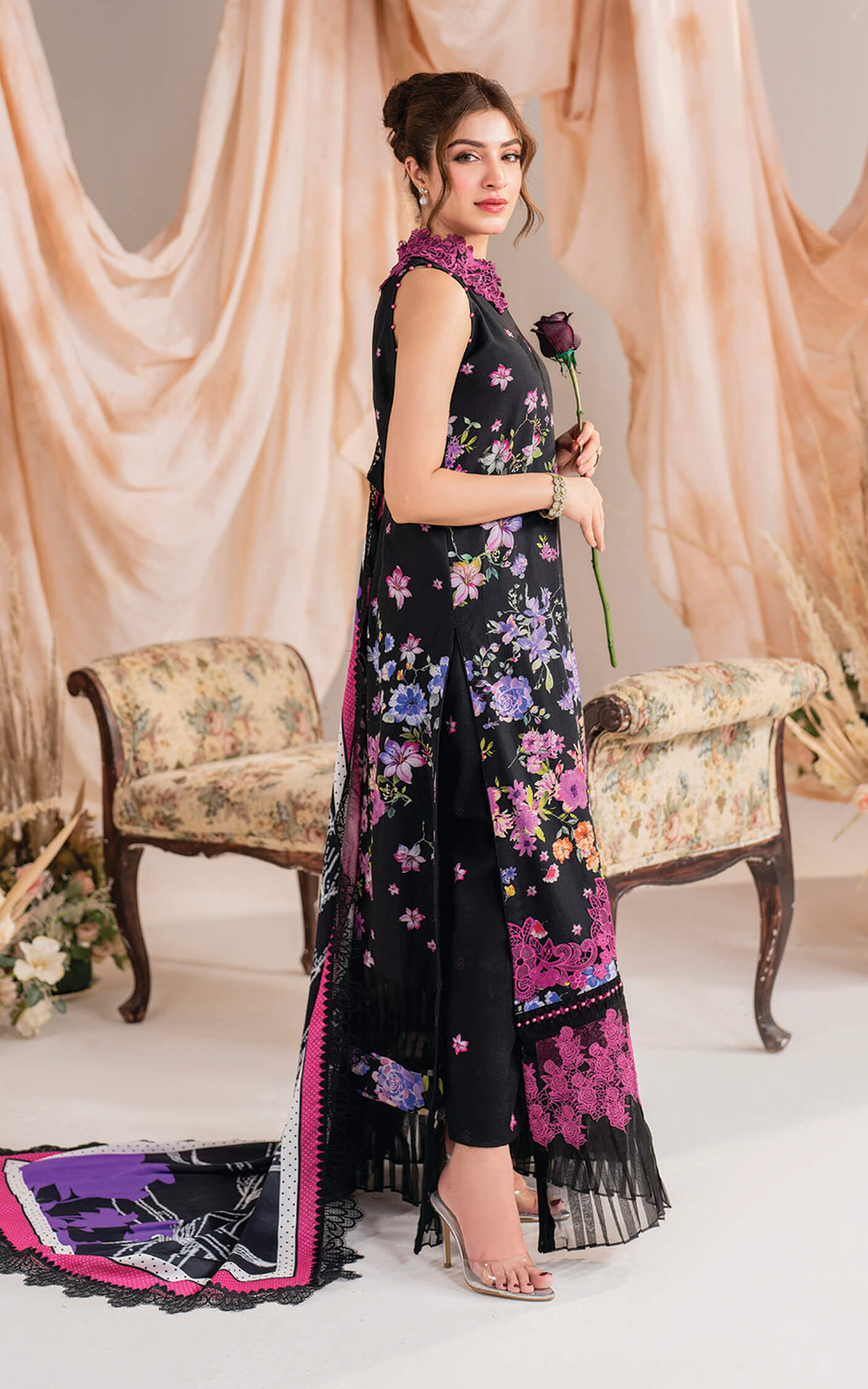 Asifa and Nabeel | Winter Meraki 24 | Nocturne-MW-10 - by - Libasekhas UK - Registered Vendor of : Asifa and Nabeel - 100% Original Designer Dresss