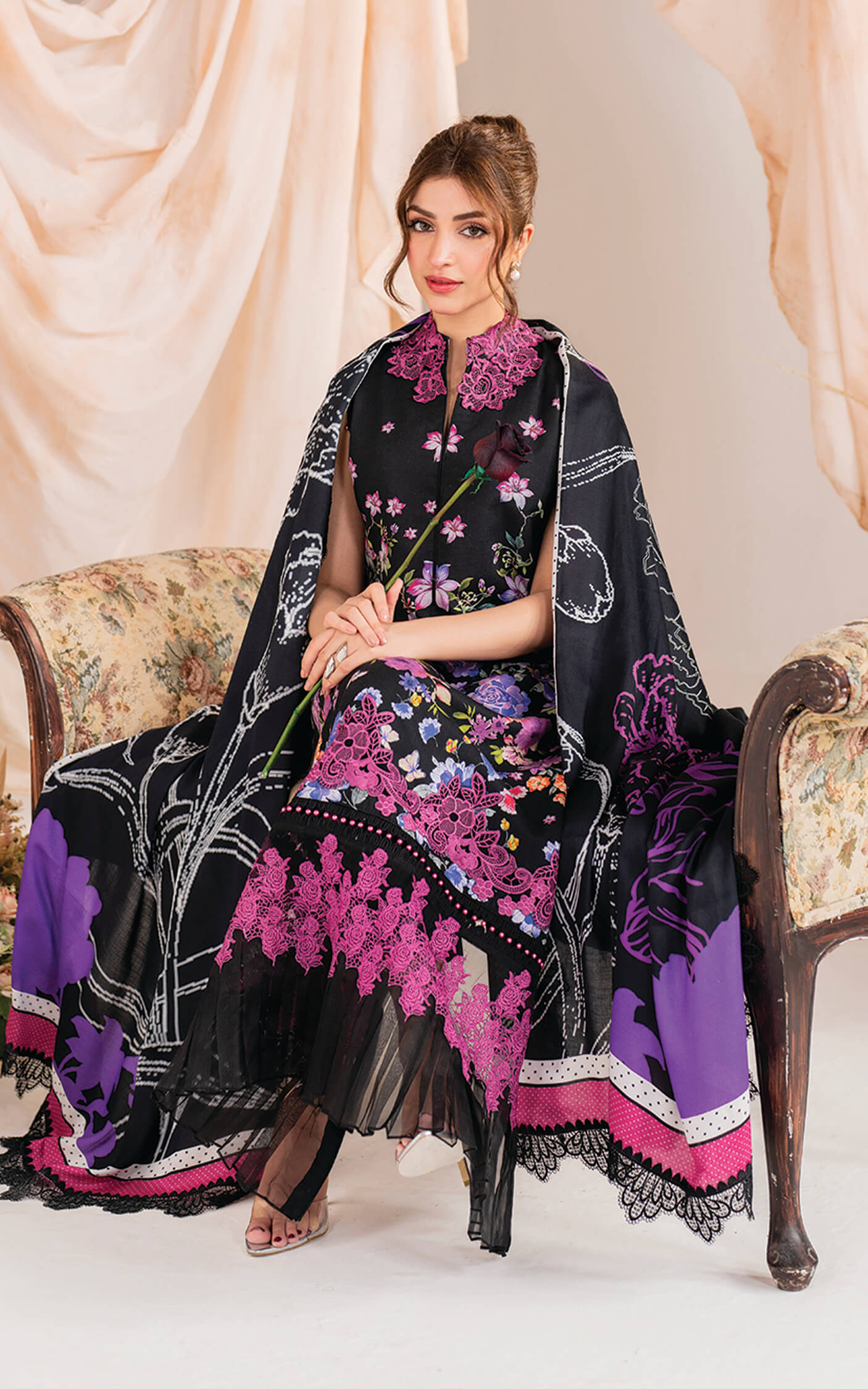Asifa and Nabeel | Winter Meraki 24 | Nocturne-MW-10 - by - Libasekhas UK - Registered Vendor of : Asifa and Nabeel - 100% Original Designer Dresss