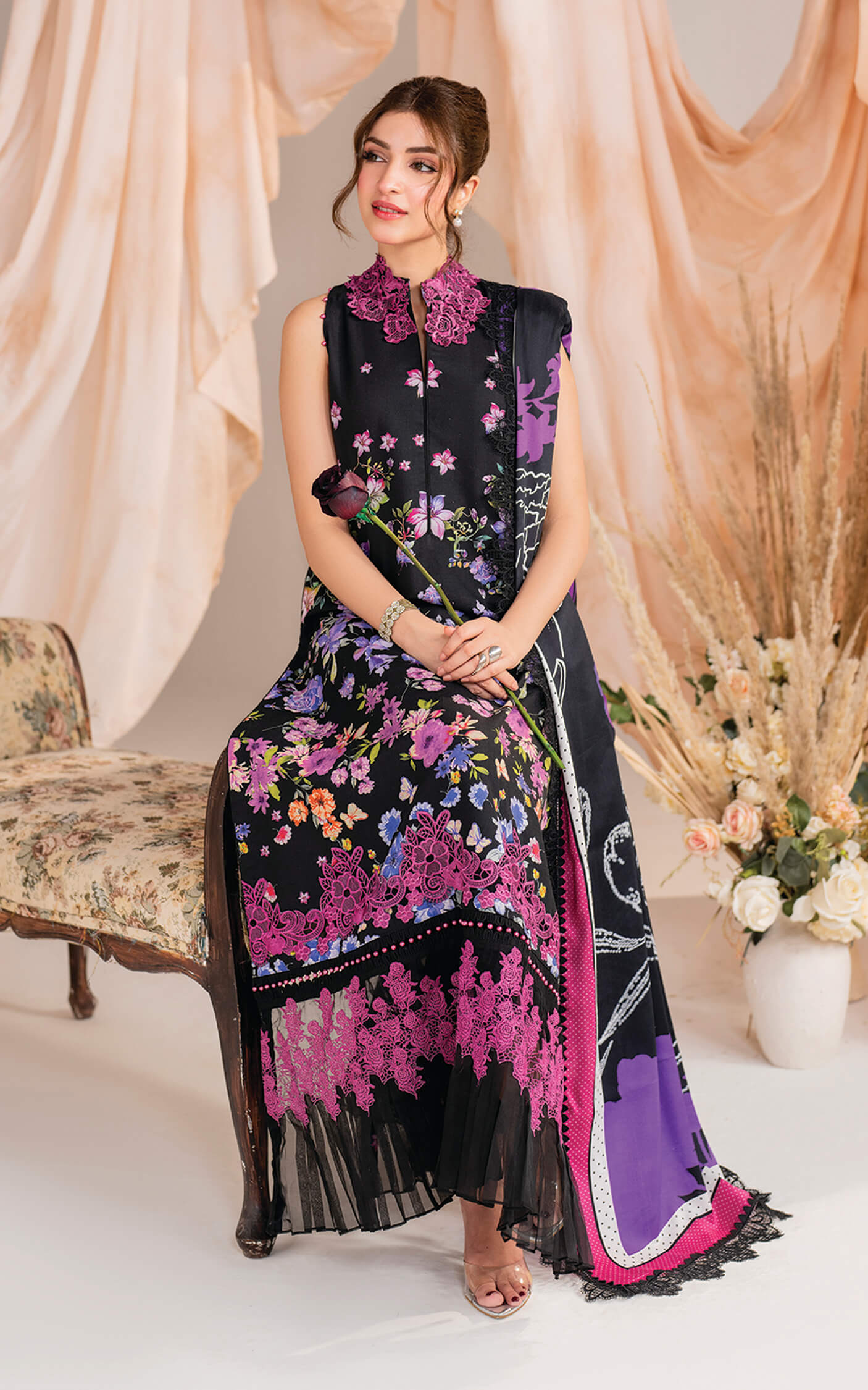 Asifa and Nabeel | Winter Meraki 24 | Nocturne-MW-10 - by - Libasekhas UK - Registered Vendor of : Asifa and Nabeel - 100% Original Designer Dresss