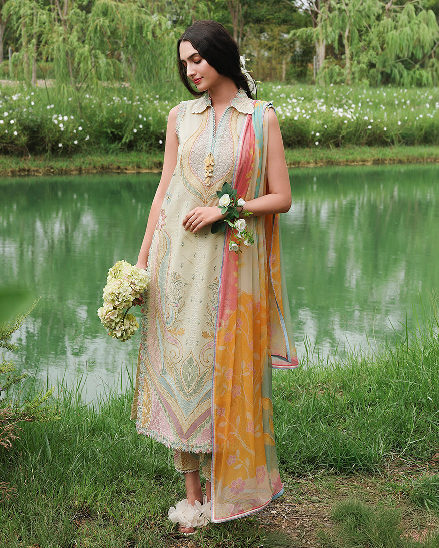 Mushq | The Secret Garden Lawn | Nocturne Flora - by Libasekhas UK - Registered Vendor of : Mushq - 100% Original Designer Dress