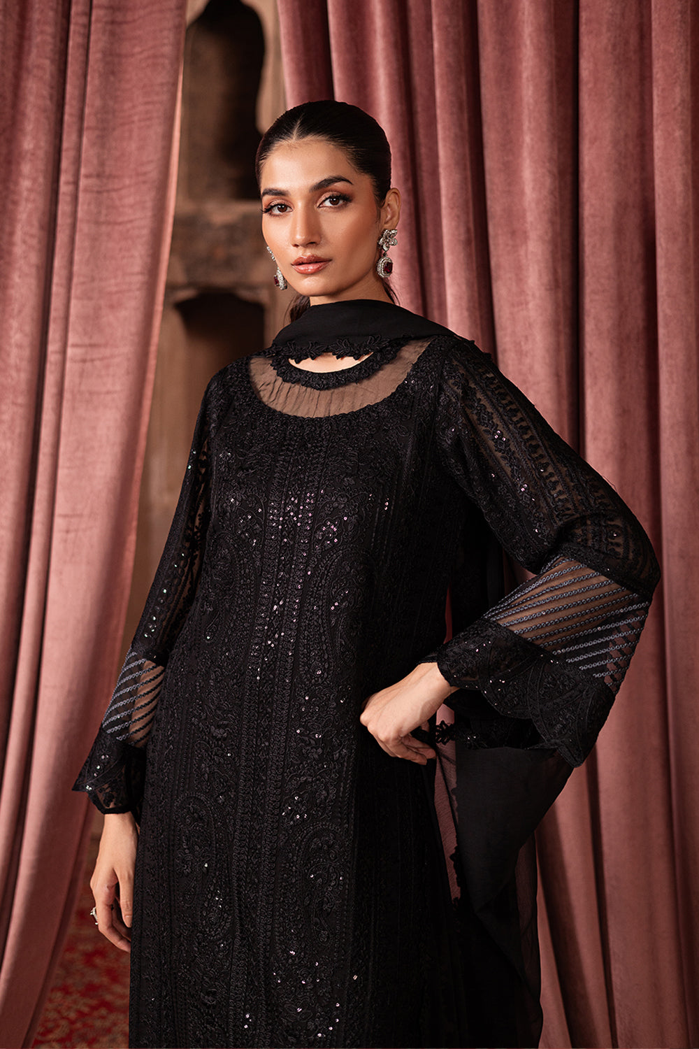 Azure | Luxe Formals | Noir Mystique - by Libasekhas UK - Registered Vendor of : Azure - 100% Original Designer Dress