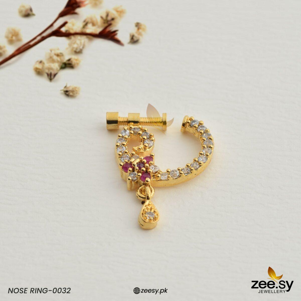 Nose Ring-0032 - by - Libasekhas UK - Registered Vendor of : Zeesy - 100% Original Designer Dresss