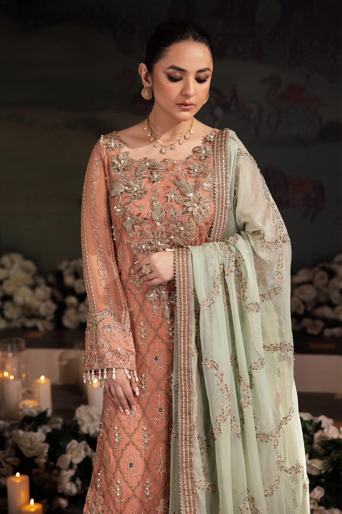 Nureh | Alfaaz Formals |  NL-79 MEHAR - by - Libasekhas UK - Registered Vendor of : Zaha - 100% Original Designer Dresss