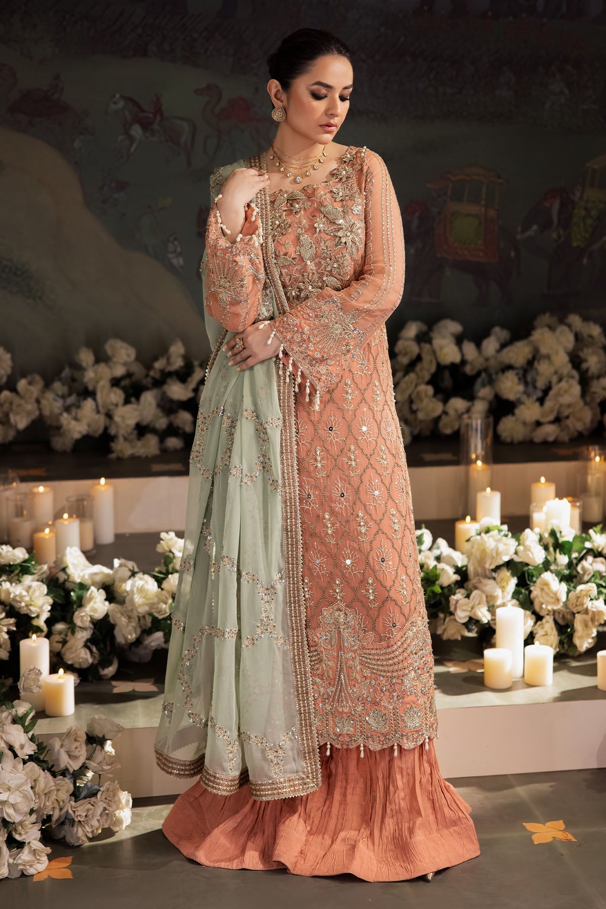 Nureh | Alfaaz Formals |  NL-79 MEHAR - by - Libasekhas UK - Registered Vendor of : Zaha - 100% Original Designer Dresss