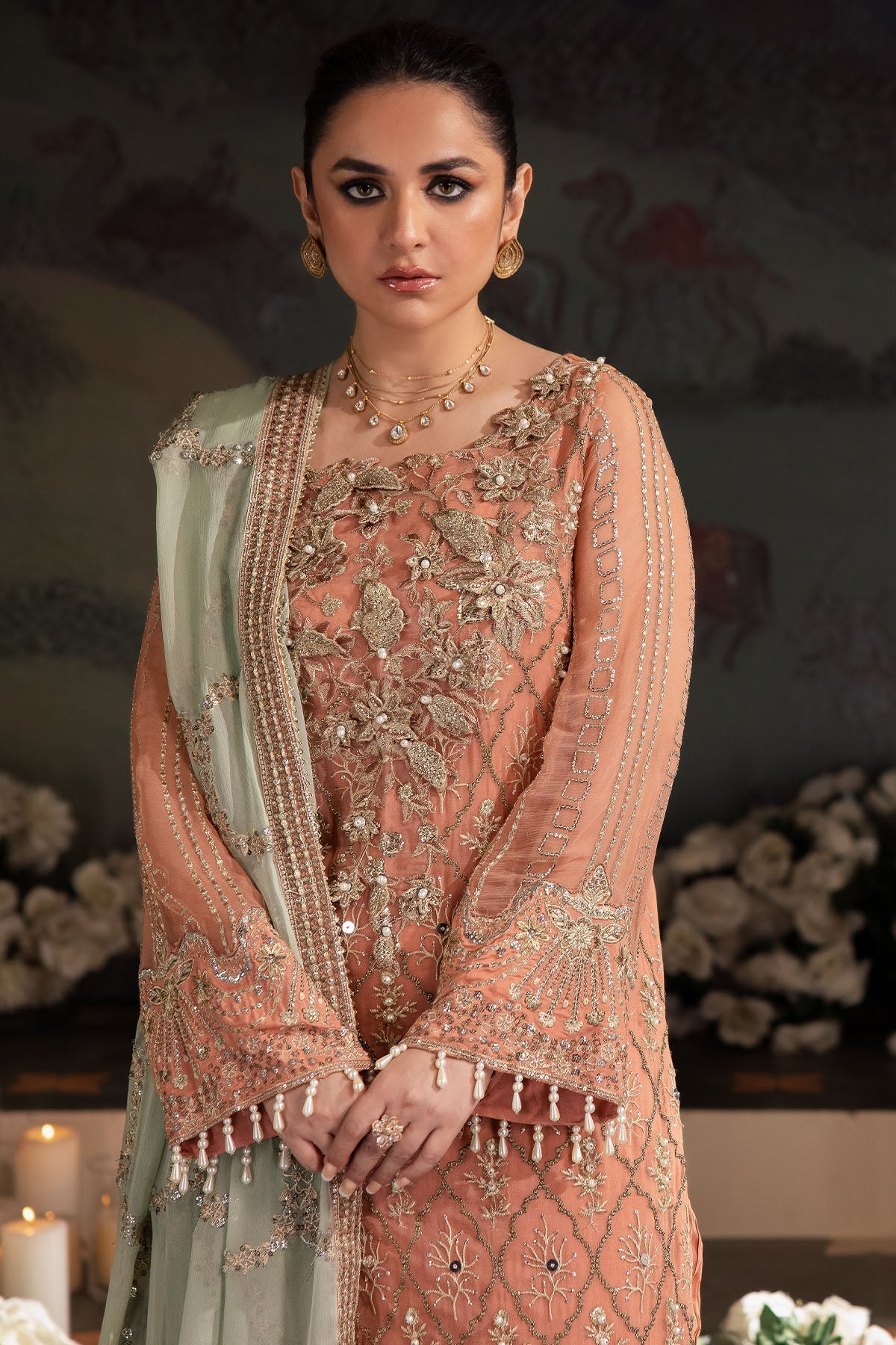 Nureh | Alfaaz Formals |  NL-79 MEHAR - by - Libasekhas UK - Registered Vendor of : Zaha - 100% Original Designer Dresss