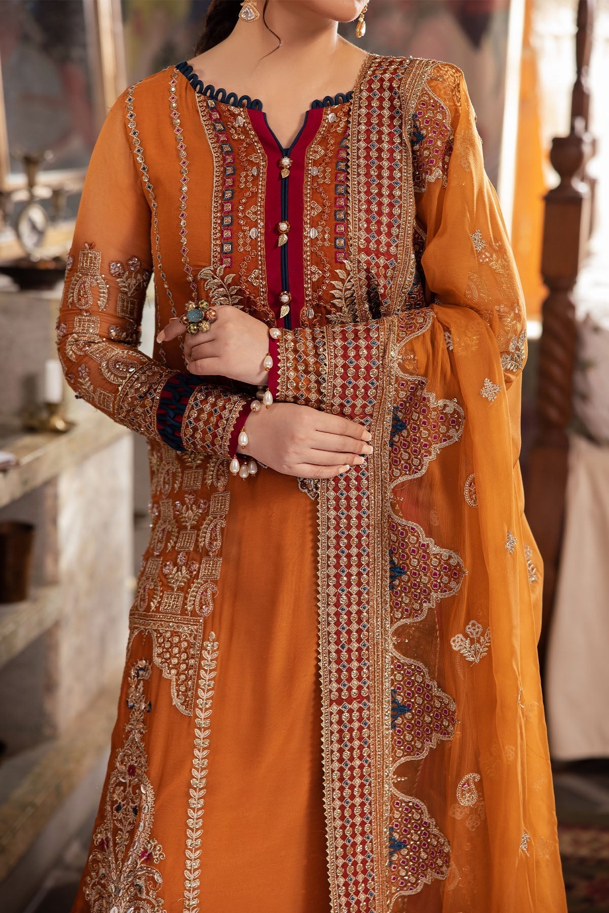 Nureh | Alfaaz Formals |  NL-77 AZFAR - by - Libasekhas UK - Registered Vendor of : Nureh - 100% Original Designer Dresss