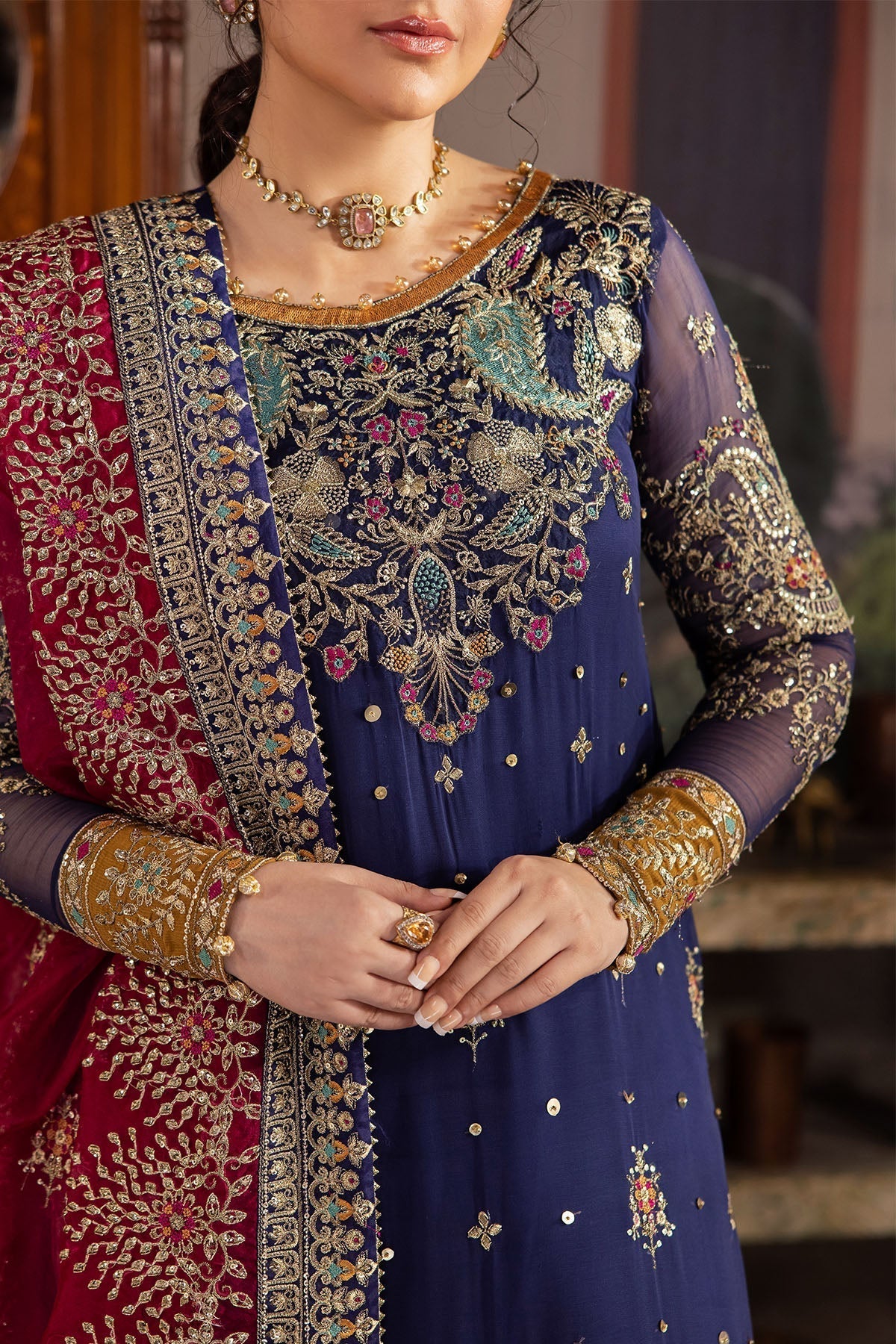 Nureh | Alfaaz Formals |  NL-75 JUGNI - by - Libasekhas UK - Registered Vendor of : Nureh - 100% Original Designer Dresss