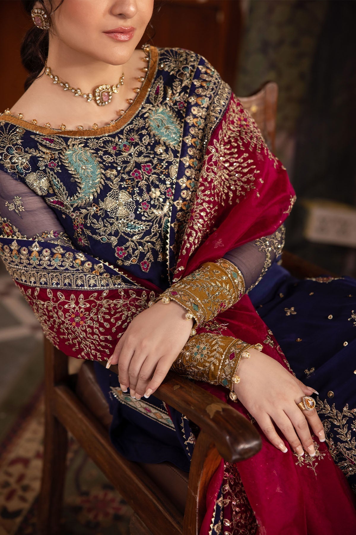 Nureh | Alfaaz Formals |  NL-75 JUGNI - by - Libasekhas UK - Registered Vendor of : Nureh - 100% Original Designer Dresss