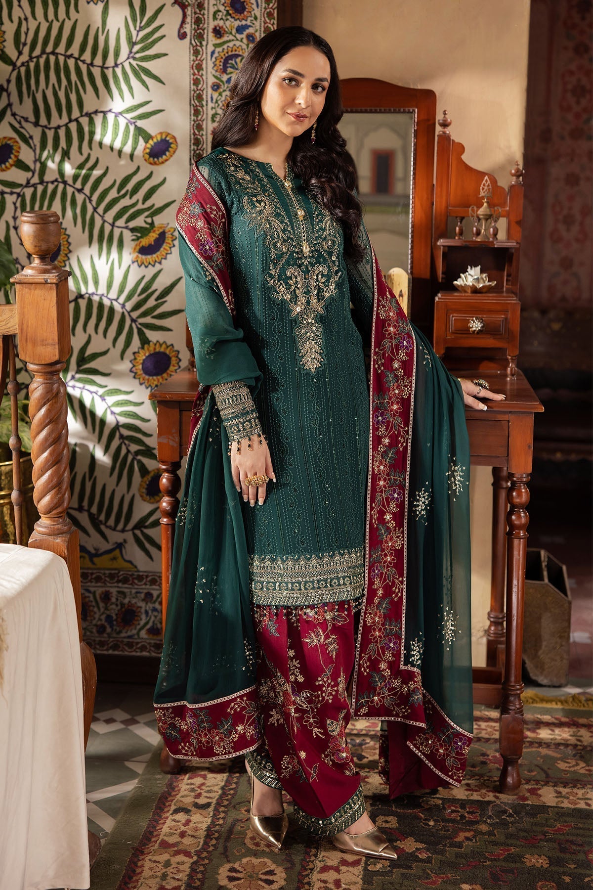 Nureh | Alfaaz Formals |  NL-74 MAHROO - by - Libasekhas UK - Registered Vendor of : Nureh - 100% Original Designer Dresss