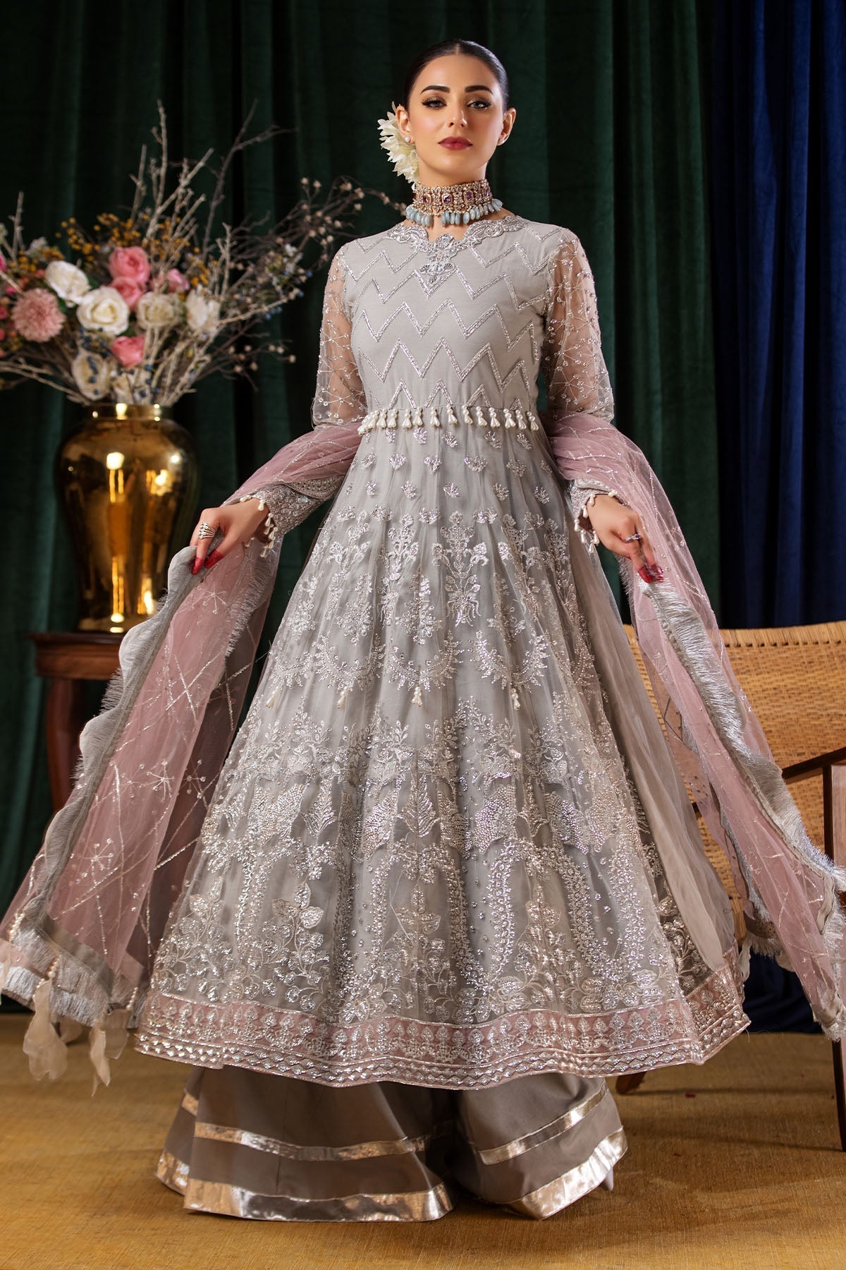 Nureh | Aroha Formals |  AR-06 - by - Libasekhas UK - Registered Vendor of : Nureh - 100% Original Designer Dresss