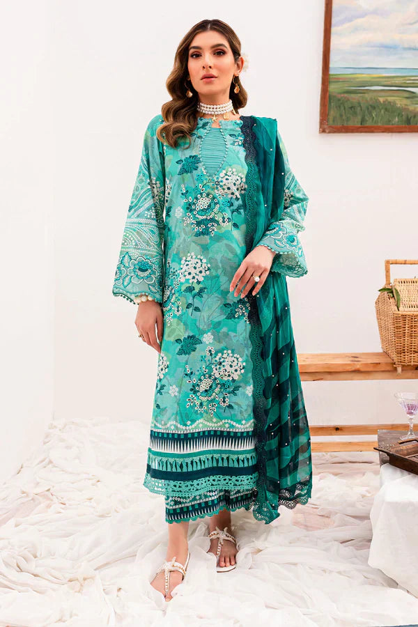 Nureh | Gardenia Lawn 24 | NSG-144 - by - Libasekhas UK - Registered Vendor of : Nureh - 100% Original Designer Dresss
