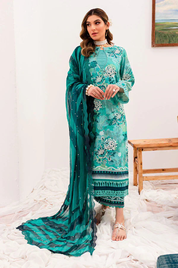 Nureh | Gardenia Lawn 24 | NSG-144 - by - Libasekhas UK - Registered Vendor of : Nureh - 100% Original Designer Dresss