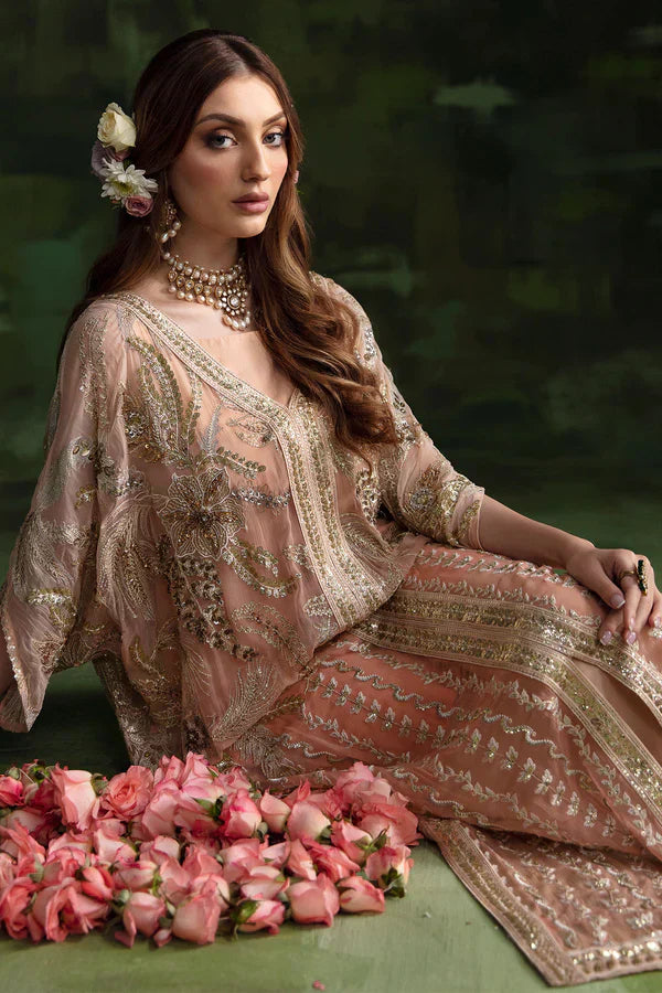 Nureh | Wedding Formals 24 | Sheer Pink - by - Libasekhas UK - Registered Vendor of : Nureh - 100% Original Designer Dresss