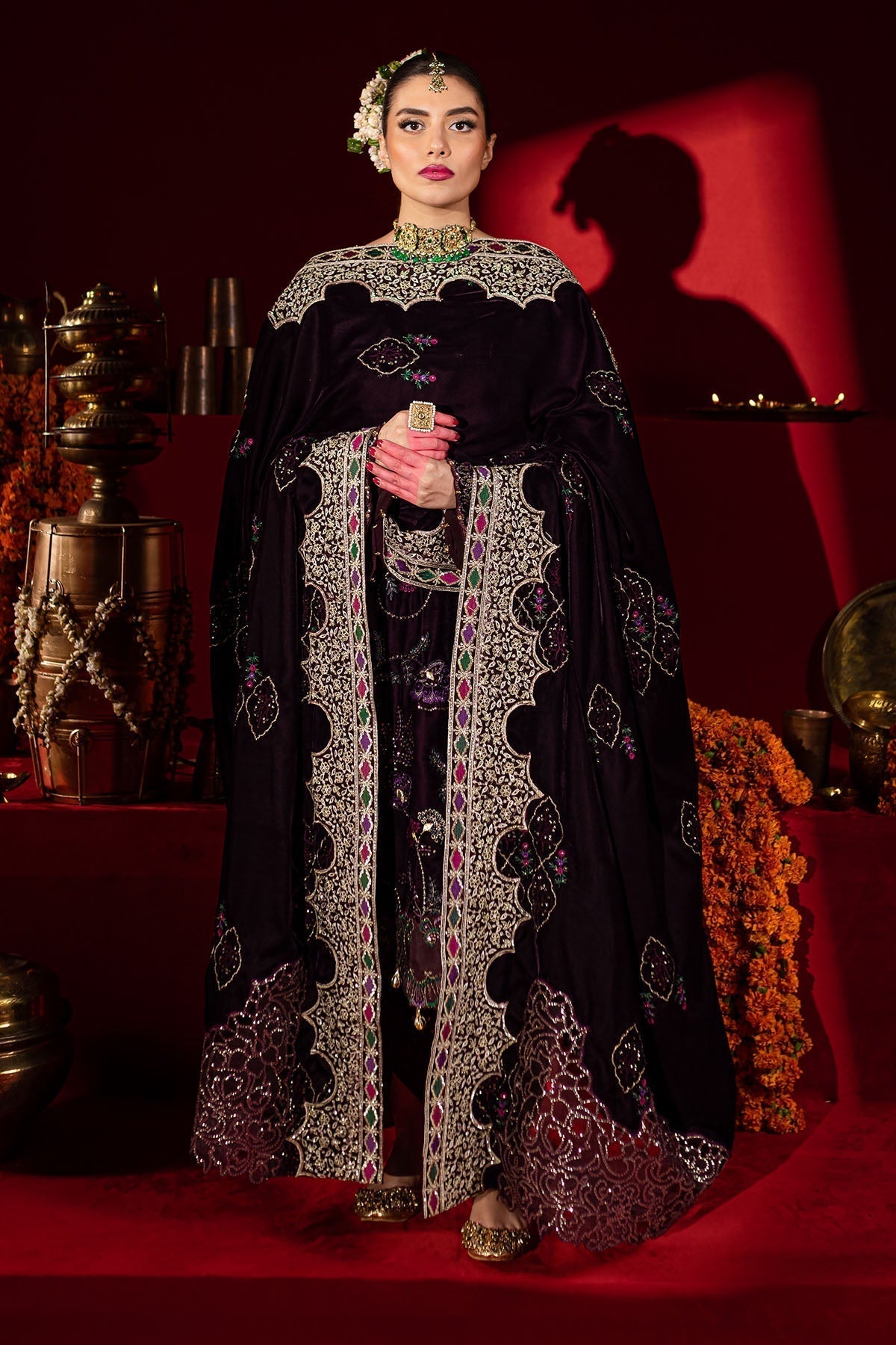 Nureh | Maya Velvet |  NW-91 - by - Libasekhas UK - Registered Vendor of : Nureh - 100% Original Designer Dresss