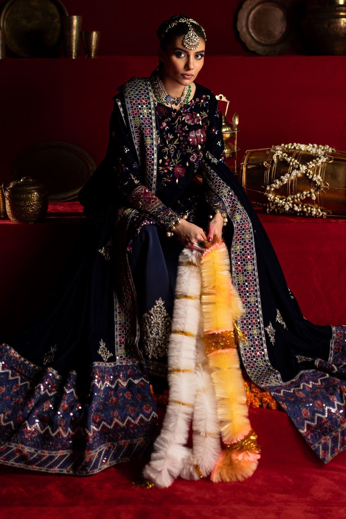 Nureh | Maya Velvet |  NW-93 - by - Libasekhas UK - Registered Vendor of : Nureh - 100% Original Designer Dresss