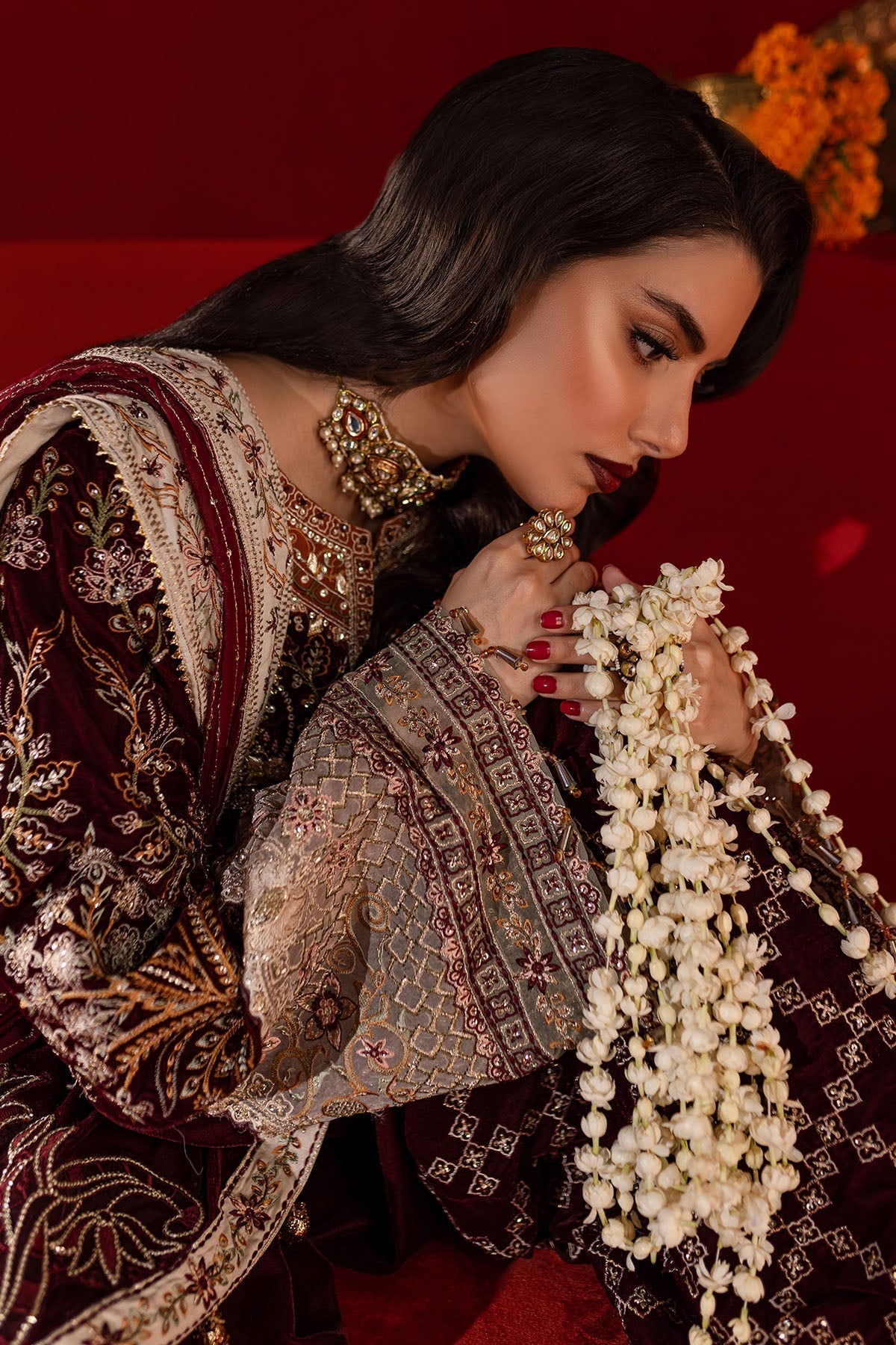 Nureh | Maya Velvet |  NW-89 - by - Libasekhas UK - Registered Vendor of : Nureh - 100% Original Designer Dresss