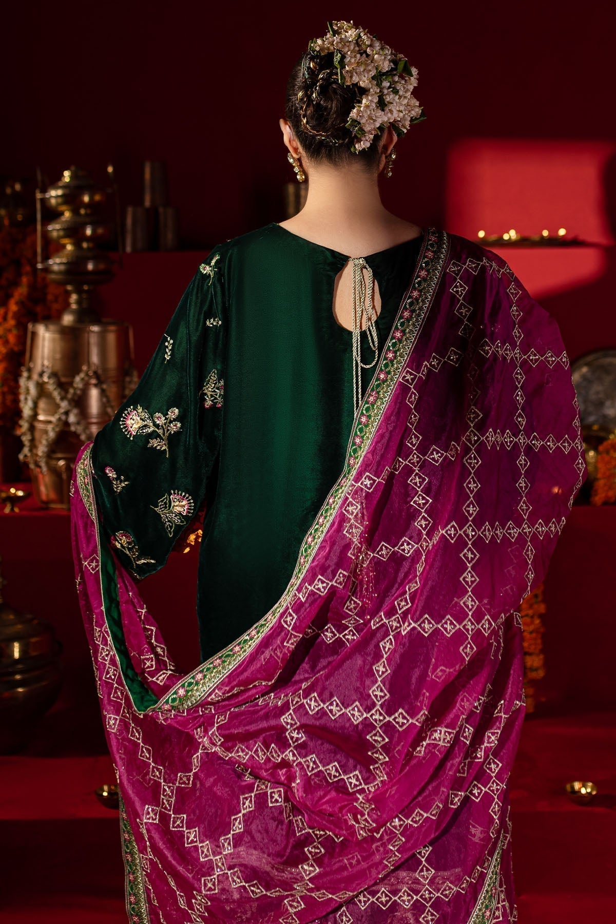 Nureh | Maya Velvet |  NW-88 - by - Libasekhas UK - Registered Vendor of : Nureh - 100% Original Designer Dresss