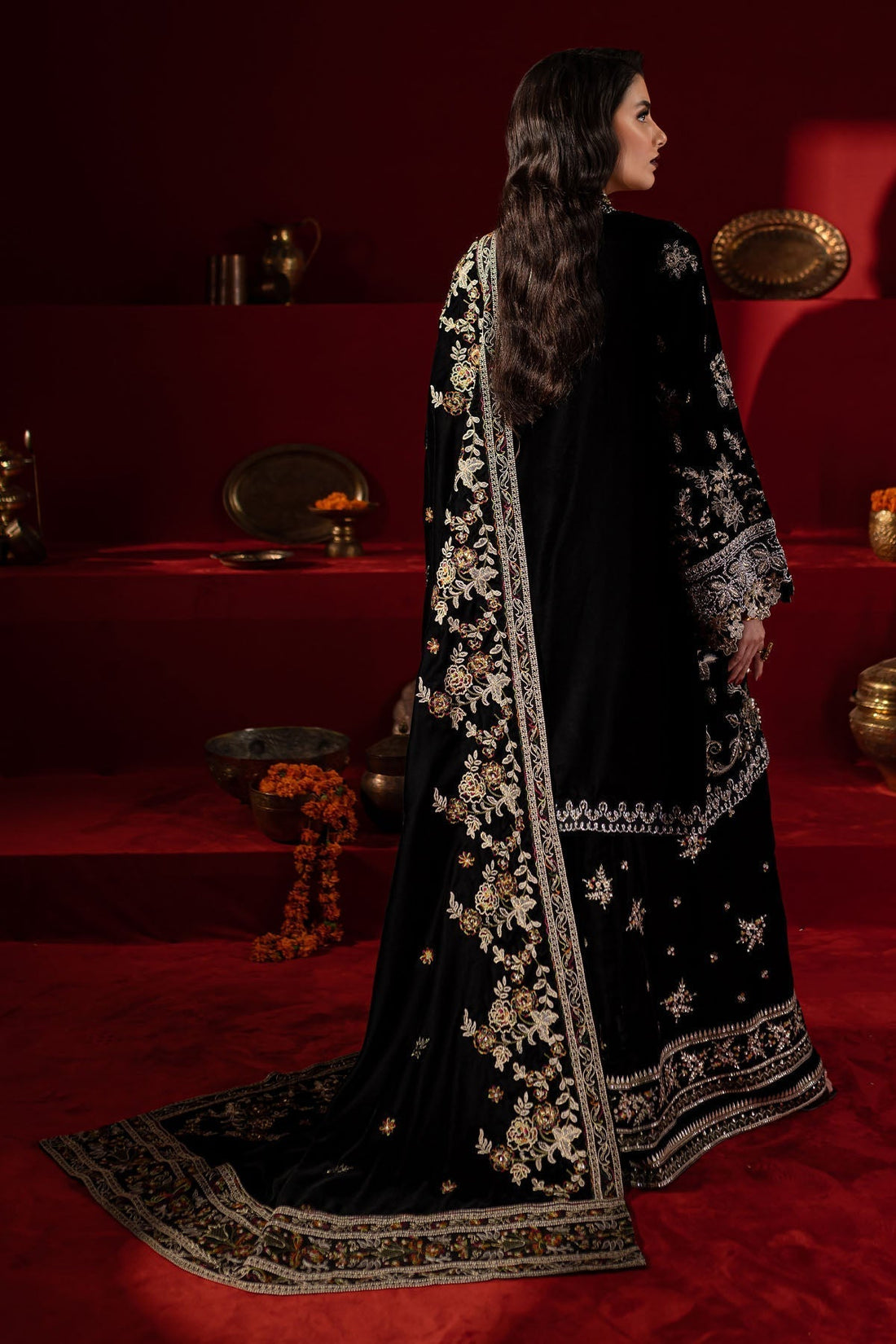 Nureh | Maya Velvet |  NW-92 - by - Libasekhas UK - Registered Vendor of : Nureh - 100% Original Designer Dresss